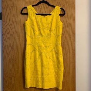 Sunshine embroidered yellow dress